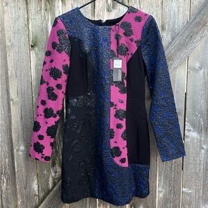 NWT Tracy Reese Black Label Jacquard Sheath Dress Size 10